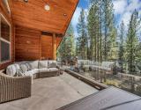 Enjoy the View Year Round on the Covered Balcony