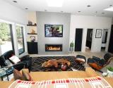 Convenient Gas Fireplace, Modern Finishes