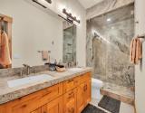 Full Bathroom Near Family Room with Walk In Shower