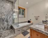 Mid Level Master Bath with Digitally Controlled Tub and Walk in Shower