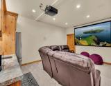 Movie Theatre room has a Kitchenette
